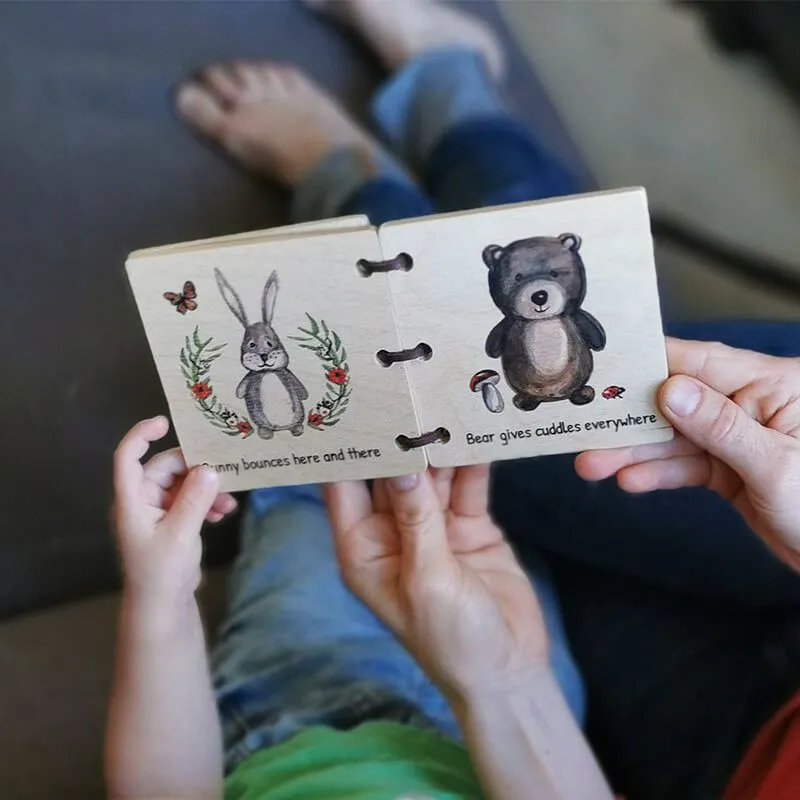 Wooden Baby Book - Forest Friends - Image 2