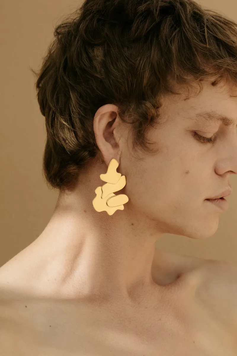 Mini Curve Cluster Earring - Image 1