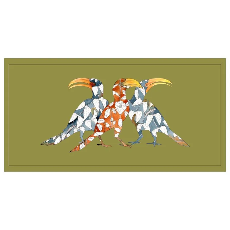 Bolster Cushion (60x30cm) - Hornbills green - Image 2