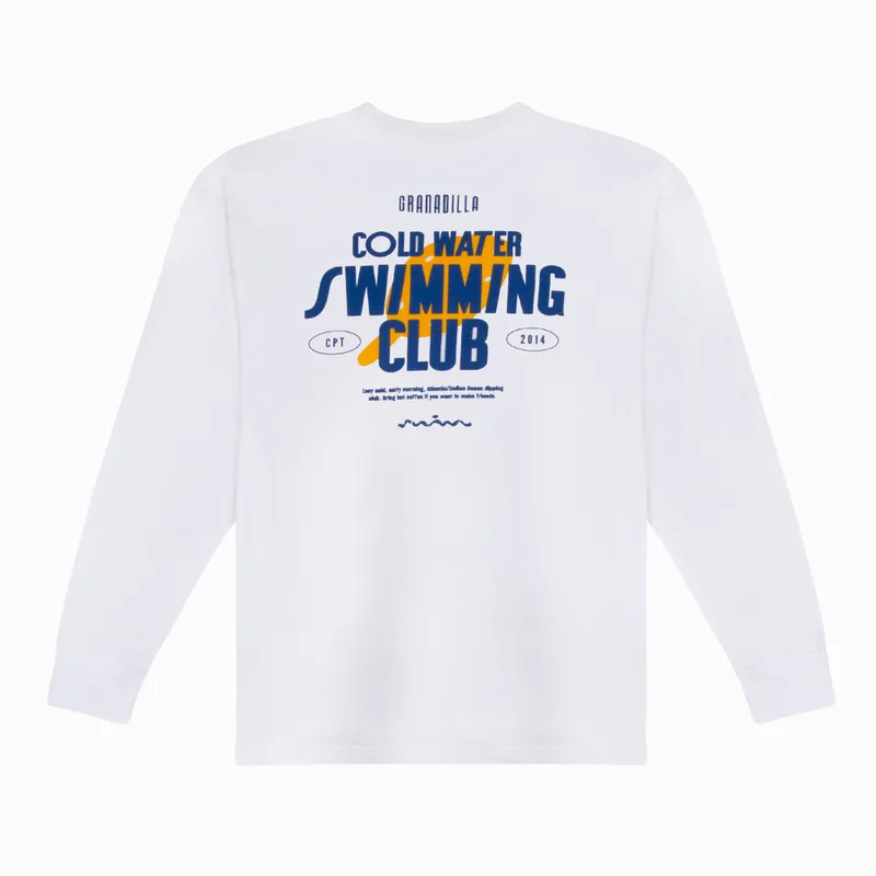 White Long Sleeve | Swimming Club - Image 2