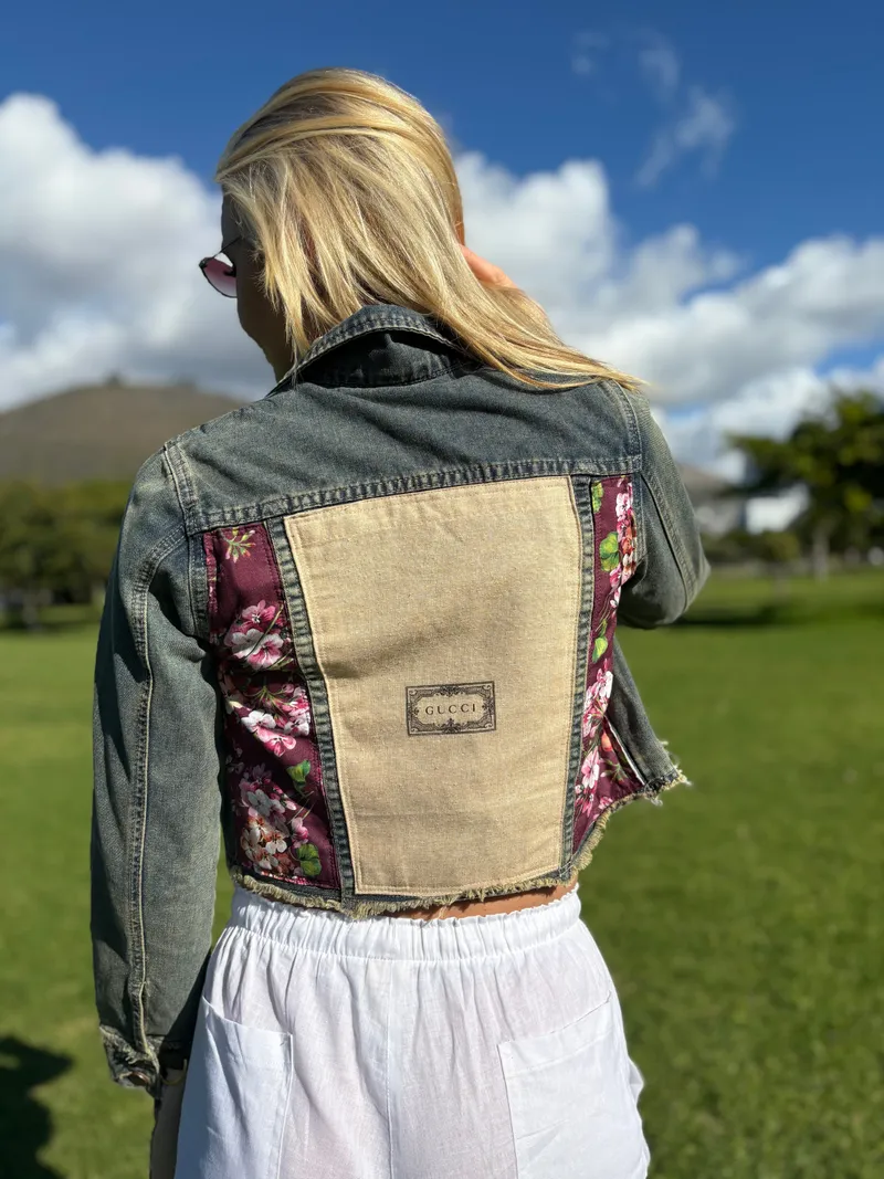 ByBobbie Jacket - Gucci Floral Denim - Image 3