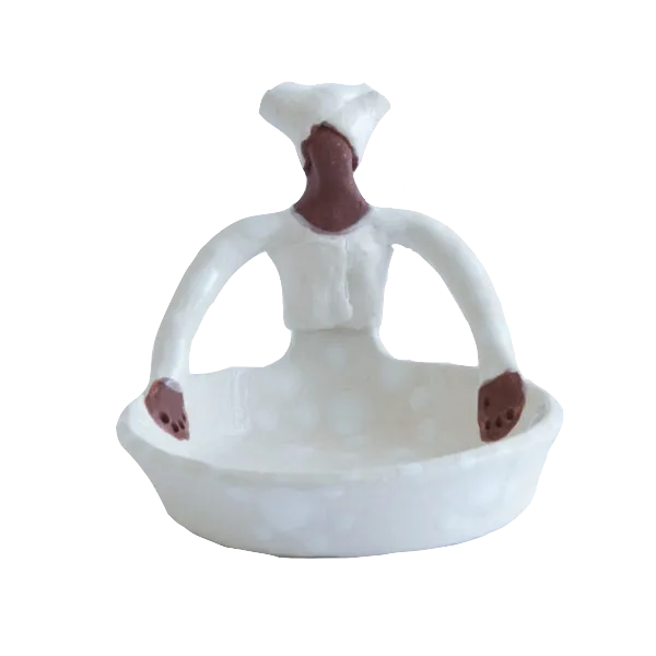 1Lady Tiny Ubuntu Bowl White on White