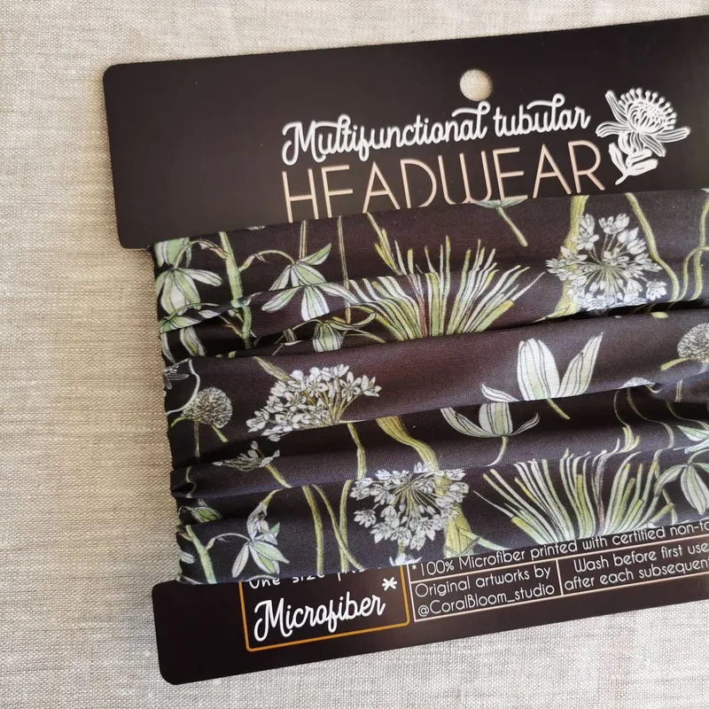 Botanical Greenery Headwear Scarf - Image 2