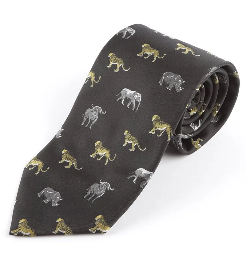 Big Five Medium Animal woven Microfiber necktie - Image 1