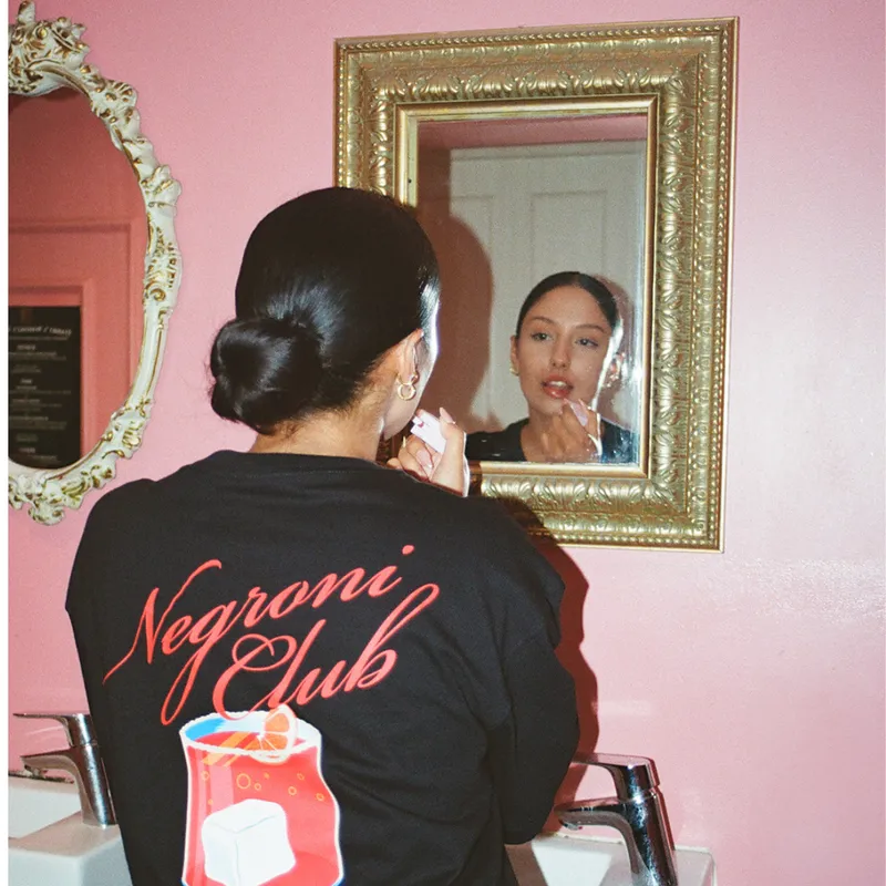 Loose Black Tee | Negroni Club - Image 2
