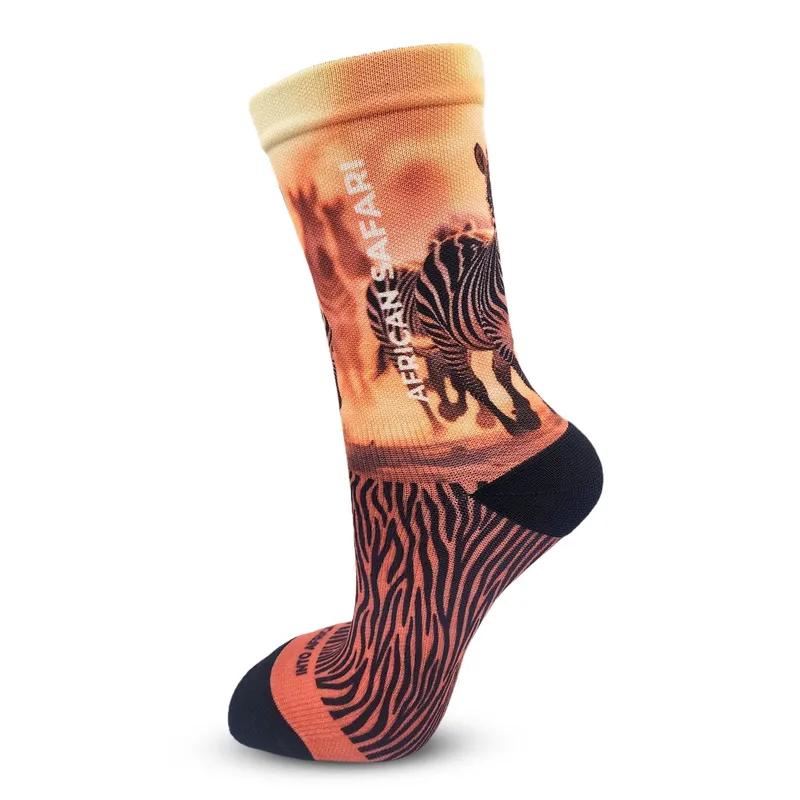 Zebra African Safari Digital Printed Sock - Image 2