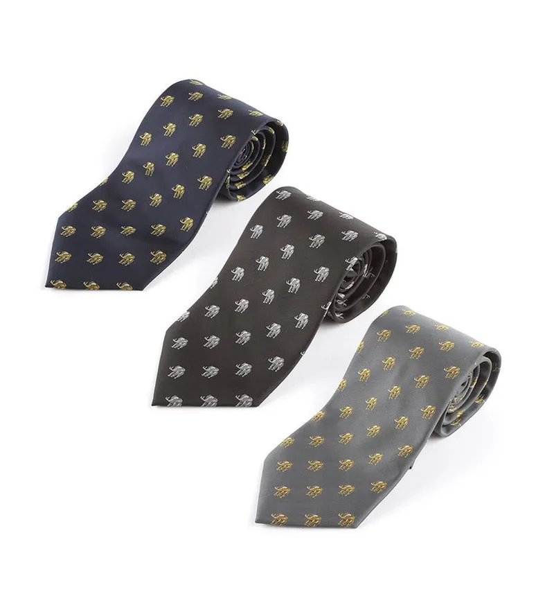 Single Elephant woven Microfiber necktie - Image 1