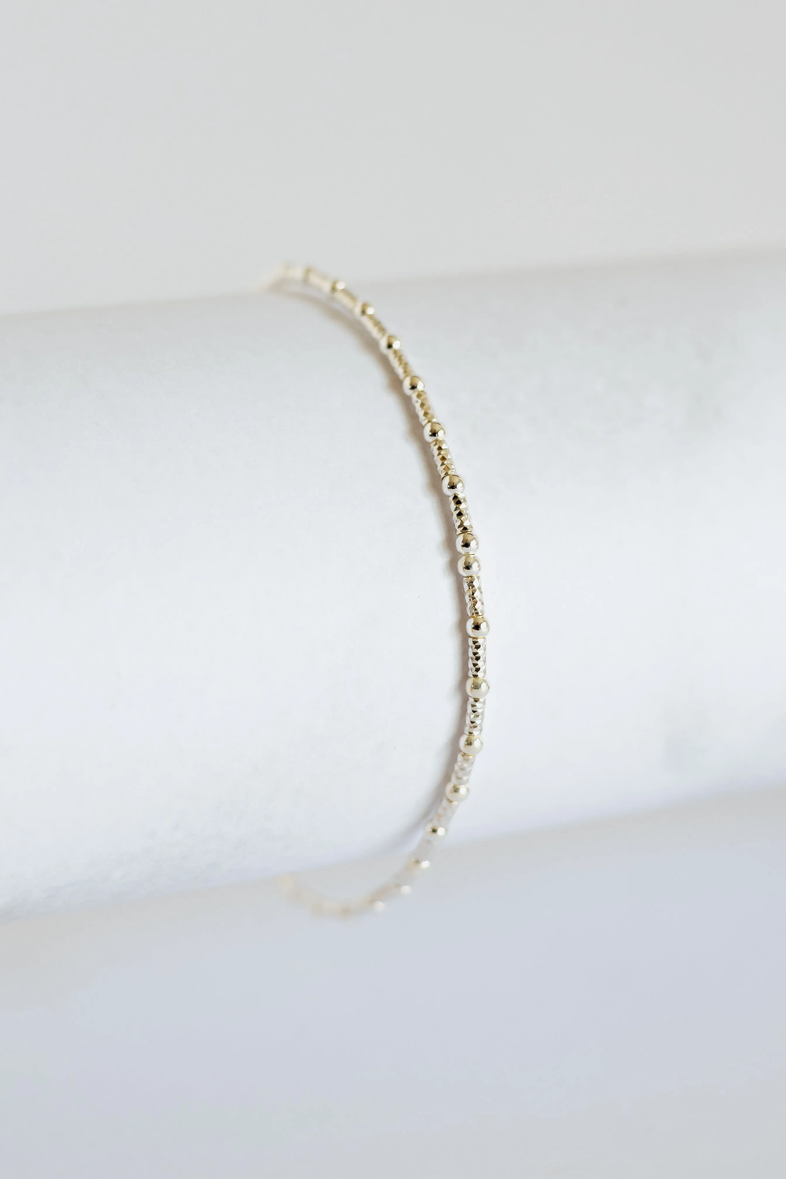 Multi Big Ball Beaded Sterling Silver Band