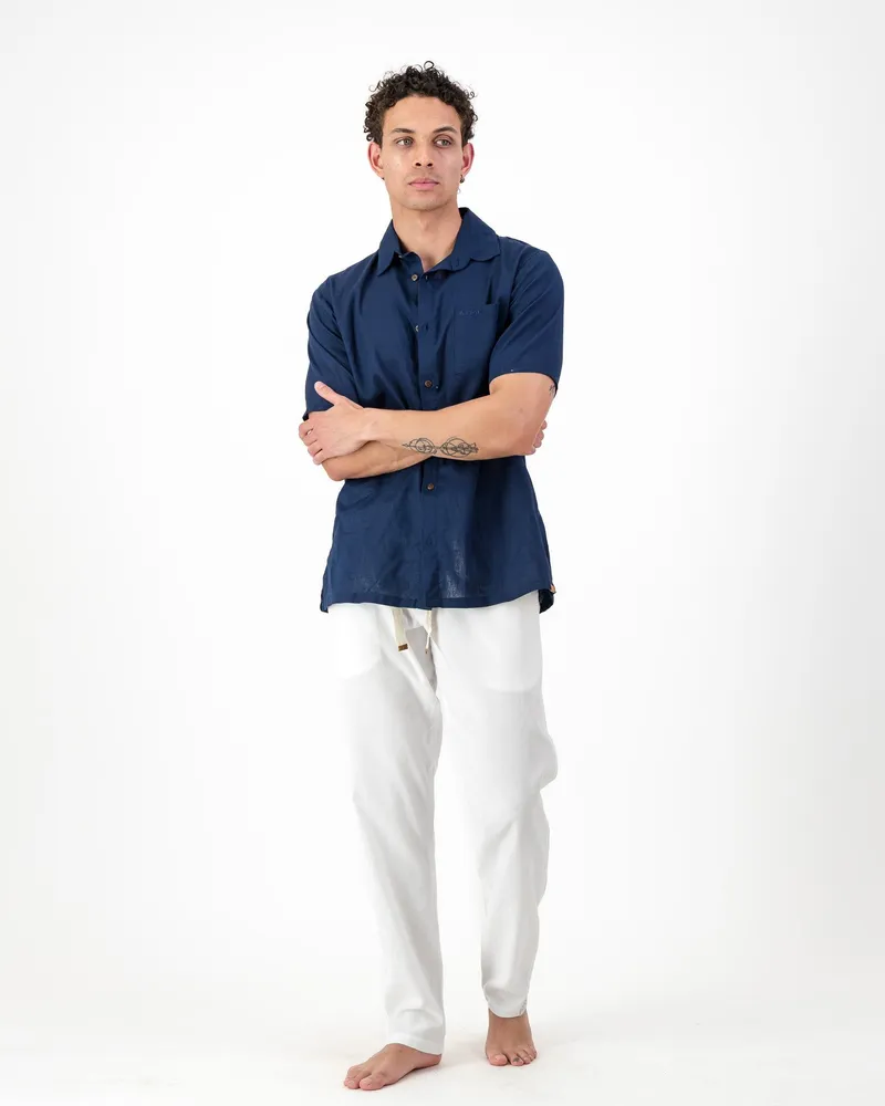 Regular Fit Trousers - Solid White - Image 6