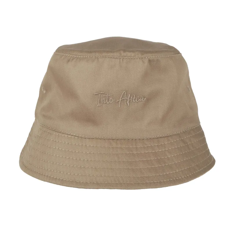 Into Africa Stone Reversible Patchworkd'afrique Blue Bucket Hat - Image 4