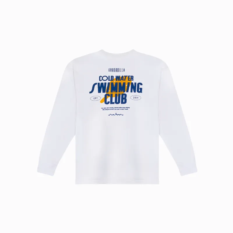 White Long Sleeve | Swimming Club - Image 2