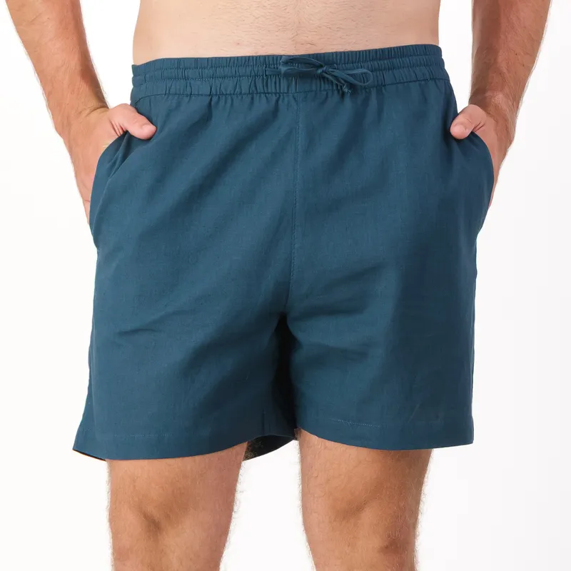 Mens Pull on Shorts / Teal - Image 2