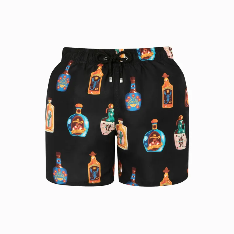 Mid-length Swim Shorts | Tequila / Black - Image 1