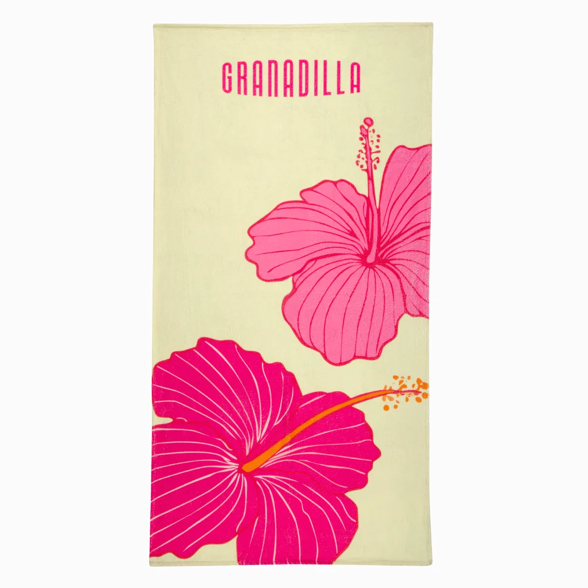 Beach Towel | Hibiscus / Yellow