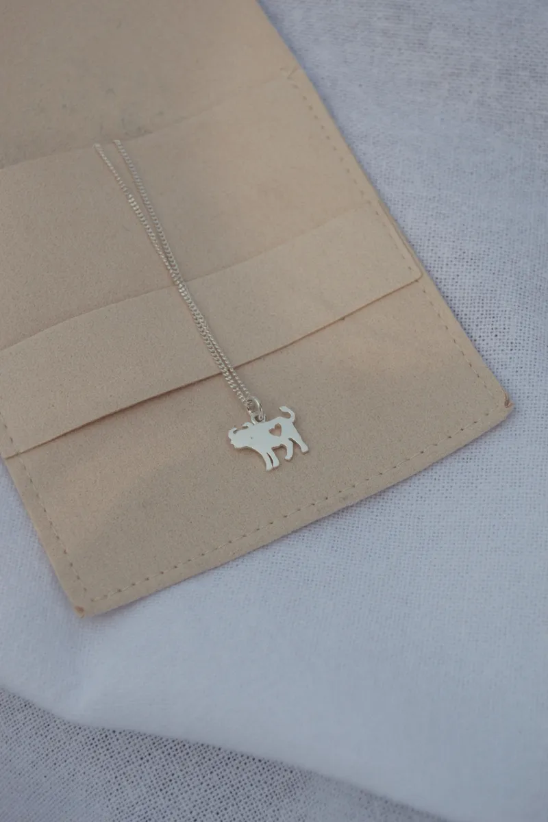 Buffalo Pendant with Heart Cutout - Image 3