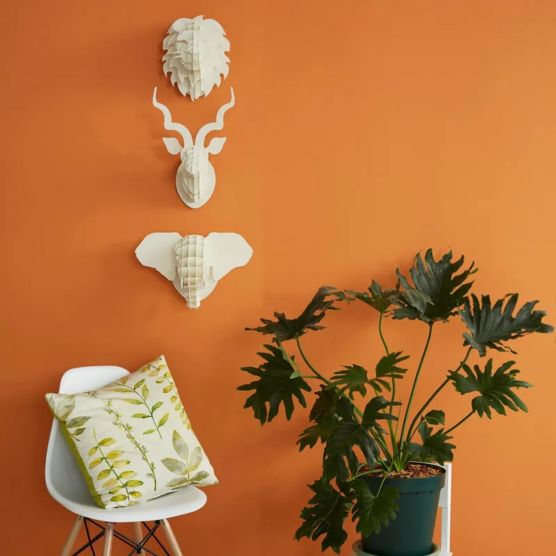 Mini Kudu Head in Paperboard - Image 2