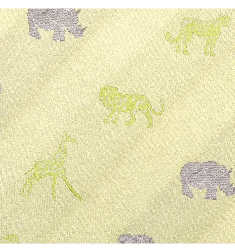 Big Five with Giraffe Animal woven Silk necktie - Image 9