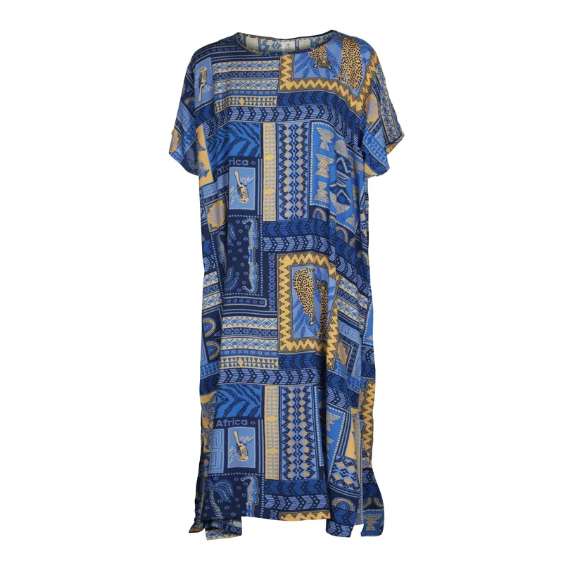 Ladies African Cap Sleeve Kaftan - Image 2