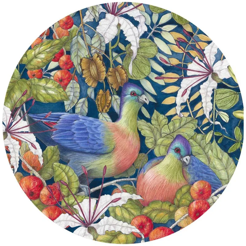 Placemat (Cork Backed) - Bauhinia Blues - Image 1