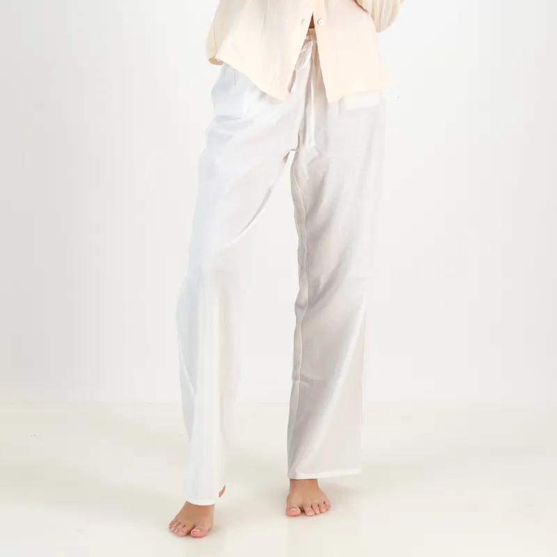 Linen Trousers - White - Image 1