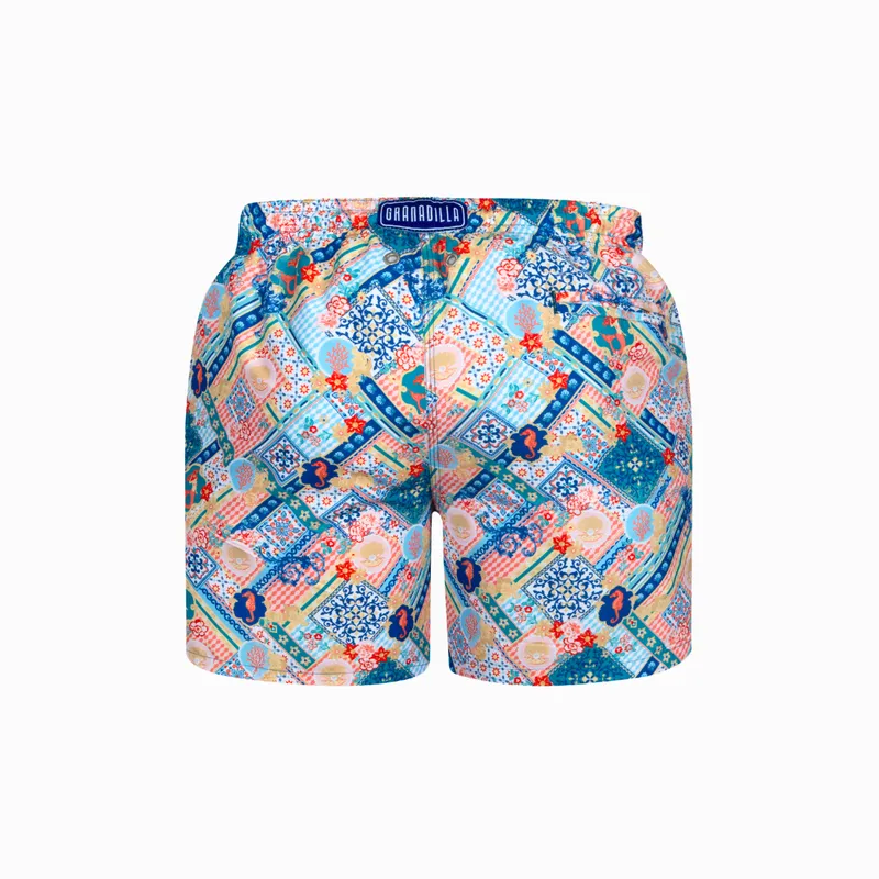 Mid-length Swim Shorts | Mermaid Mosaic / Multi - Image 4