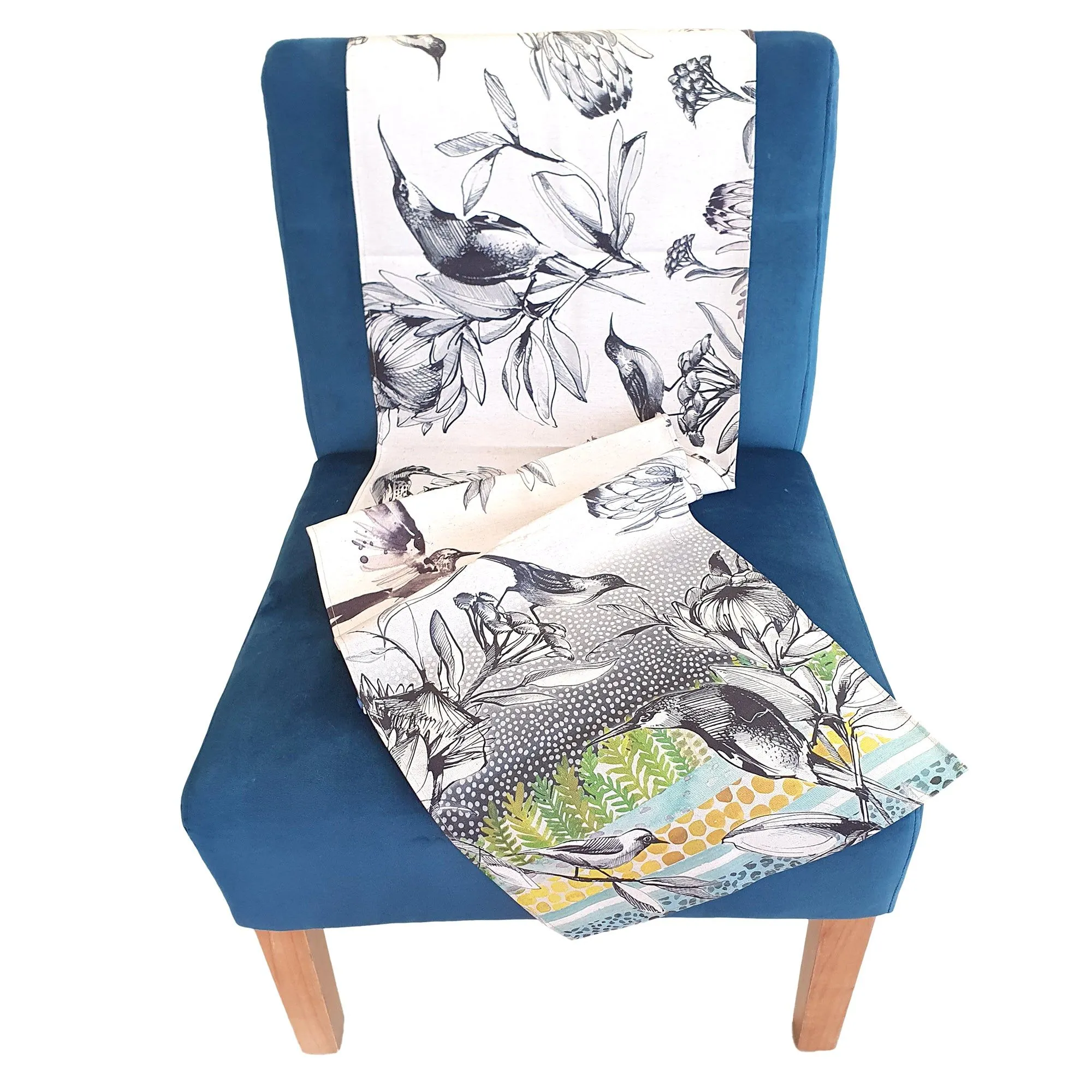 Greyscale Fynbos Table Runner