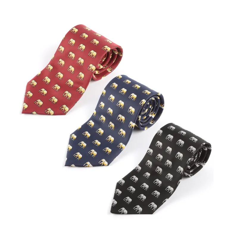 Walking Elephant printed Microfiber necktie - Image 1