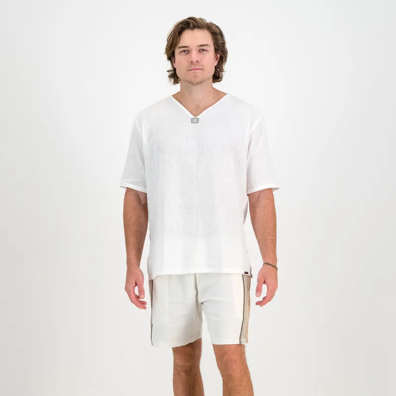 Regular Fit Shorts - Cream & Tan - Image 1