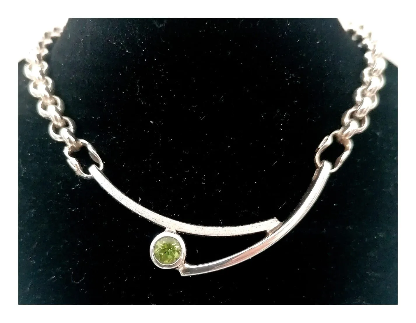 Peridot Sterling Silver Pendant