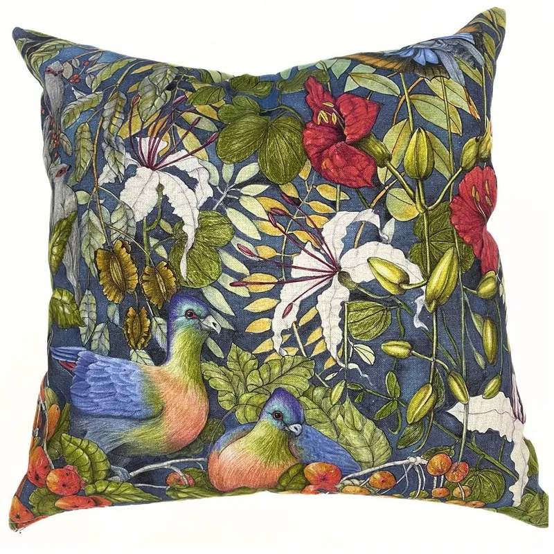Scatter Cushion (60x60cm) - Bauhinia Blues - Image 1