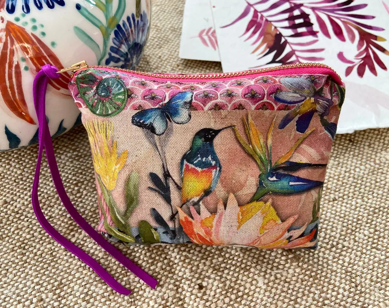 Zip pouch with Colour Fynbos artwork 2022 - Image 1