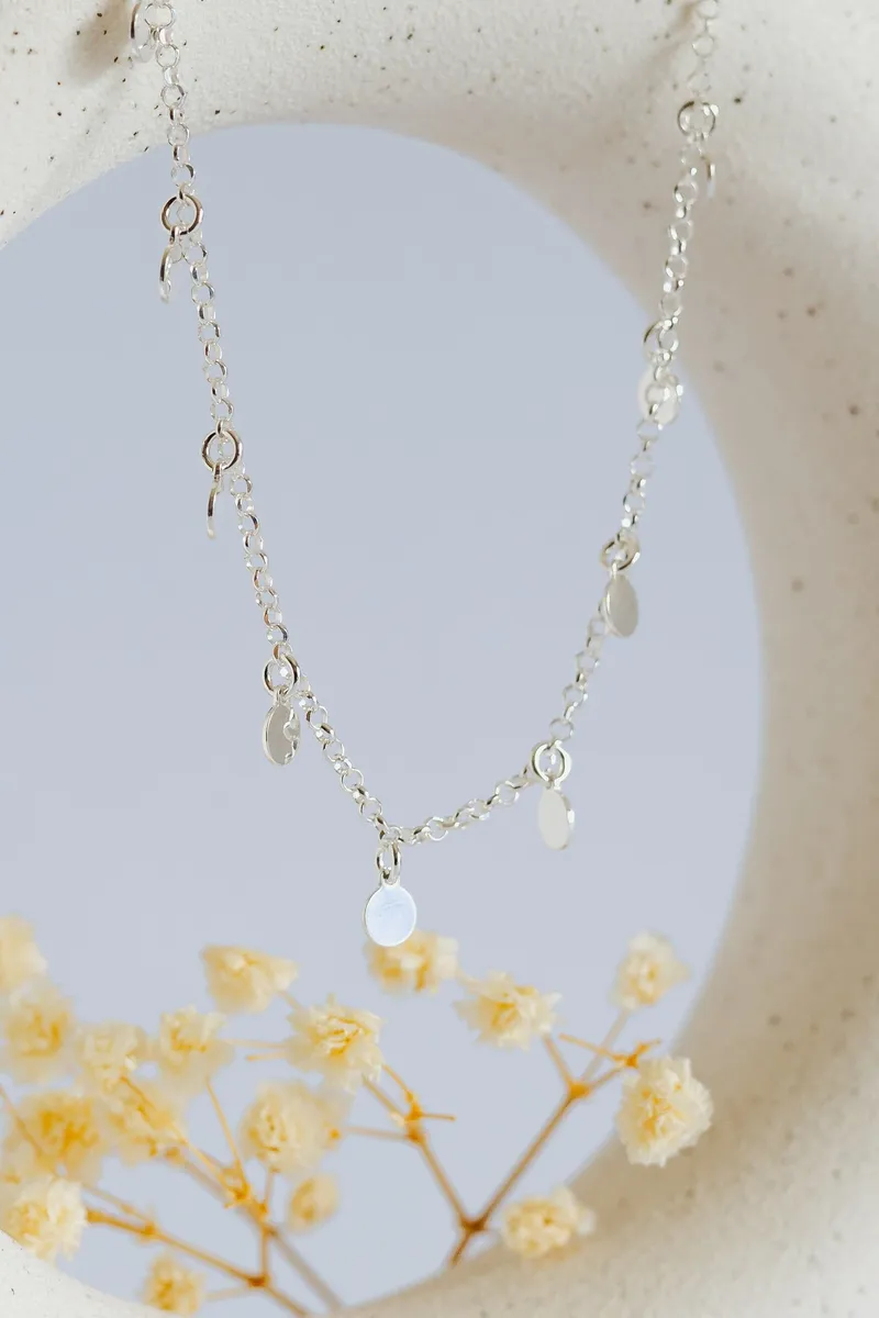 Multi Flat Circle Choker Pendant - Image 1