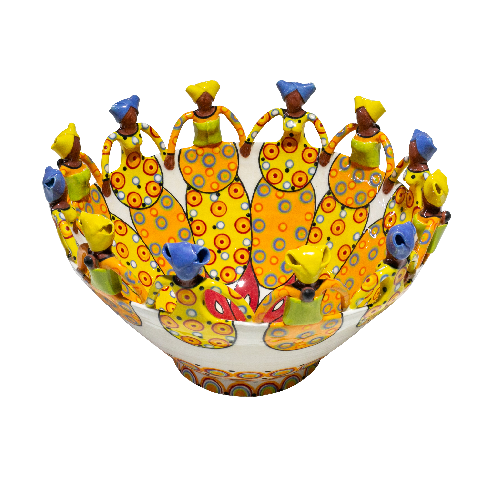 12Lady Ubuntu Bowl Bright on White