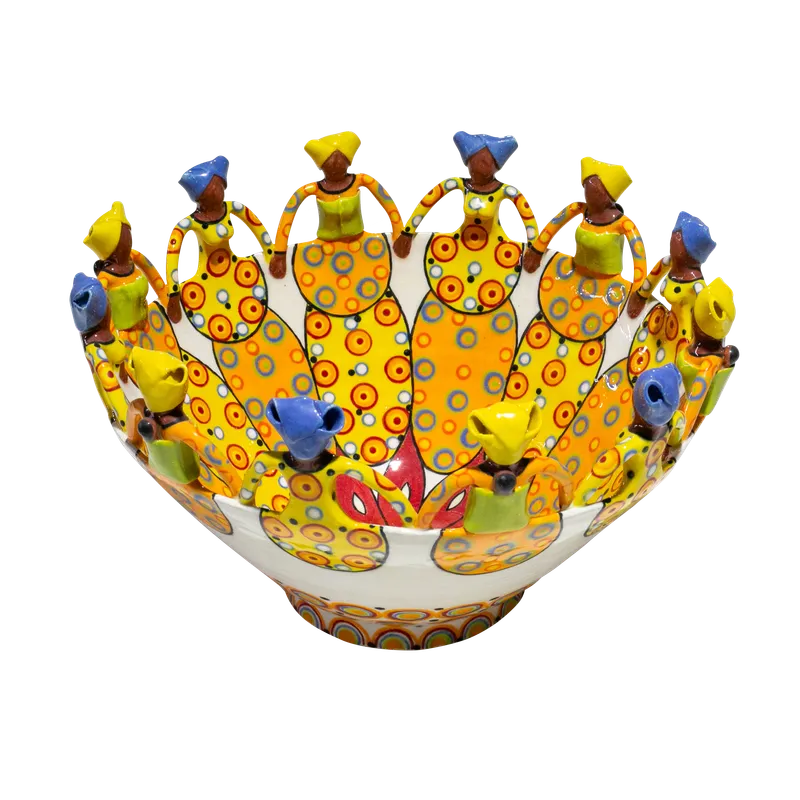 12Lady Ubuntu Bowl Bright on White - Image 1