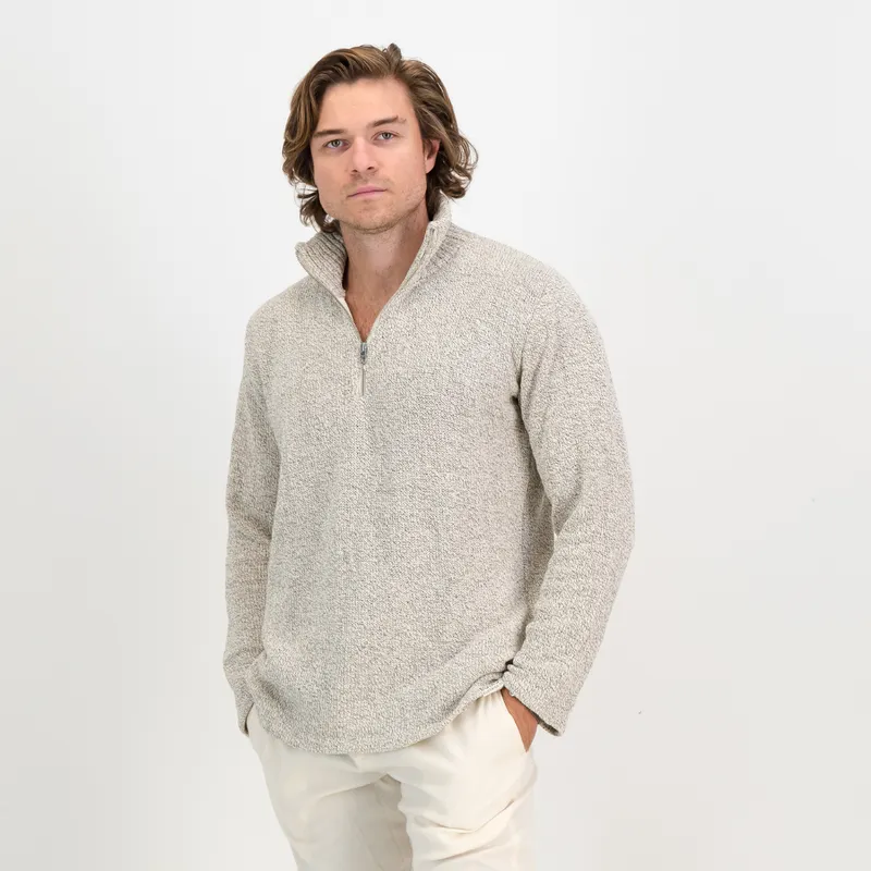 Mens Turtleneck Pullover - Natural - Image 1