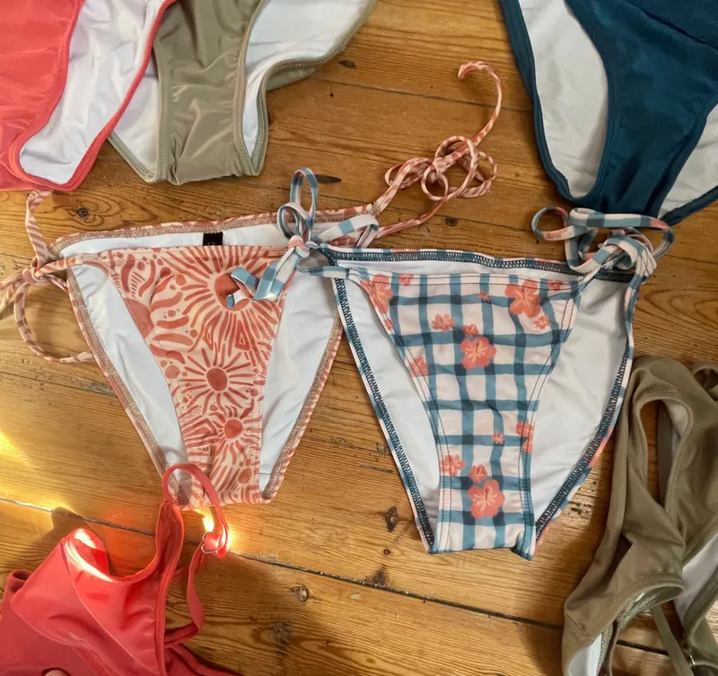 Lined Tie-side Bikini Bottoms - Image 11