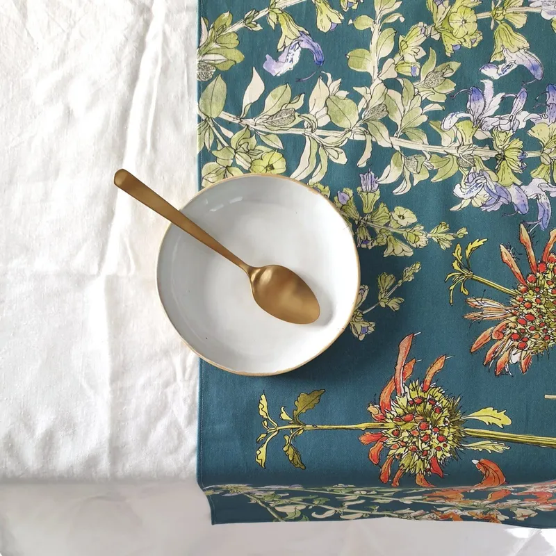 Salvia Cotton Table Runner - Image 1