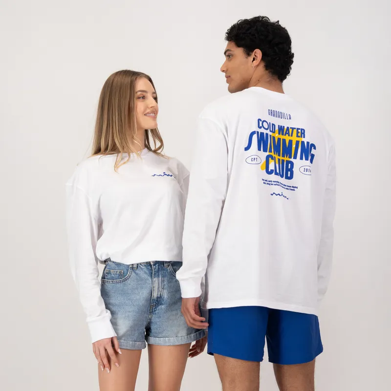 White Long Sleeve | Swimming Club - Image 1