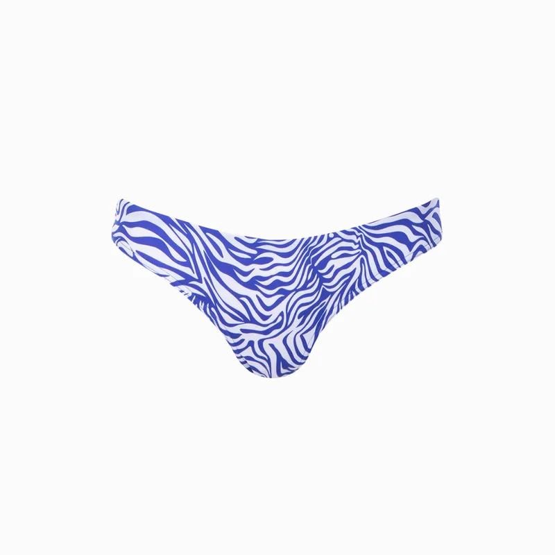 Cheeky Bikini Bottoms | Zebra Blue - Image 1