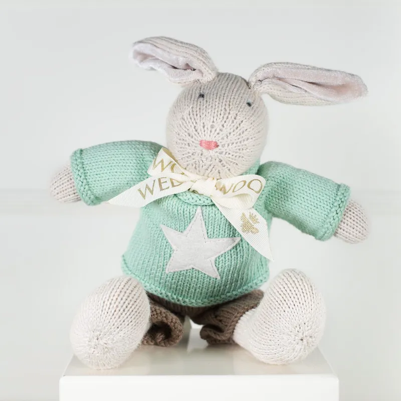 Wedgewood Heirloom Rabbit - Bouncing Boy - Green Star - Image 1