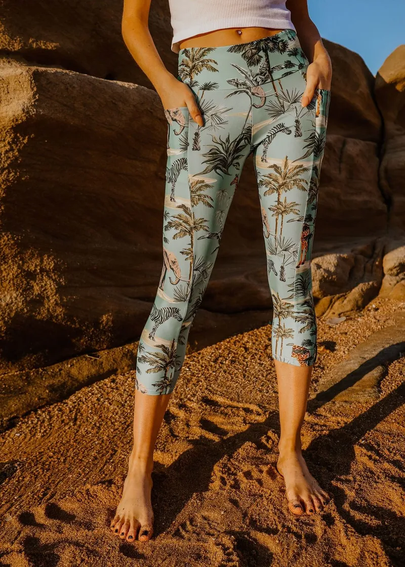 Women's Printed Active Tights - Image 1