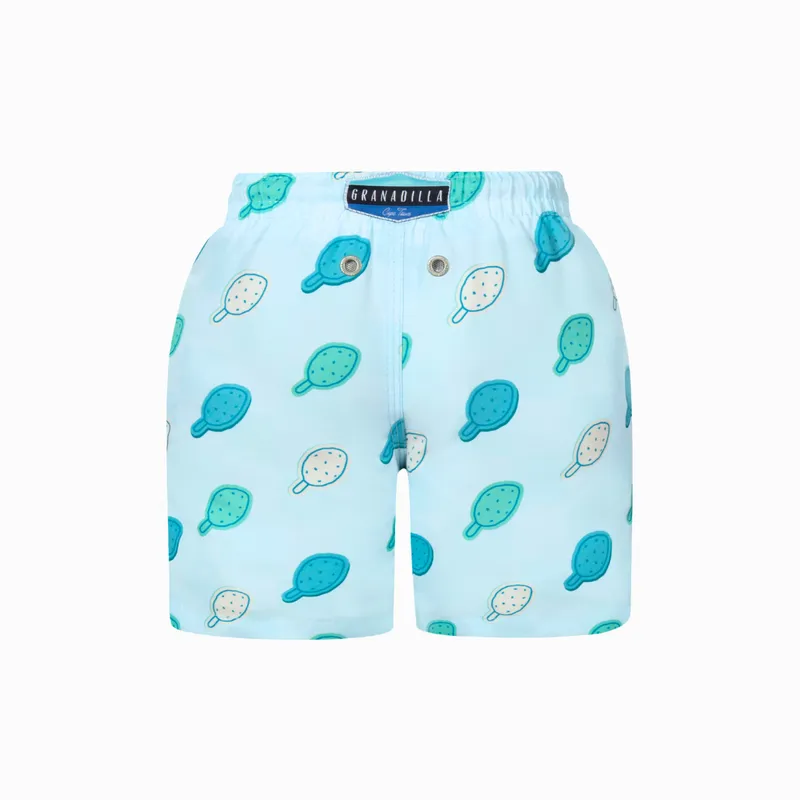 Kids Swim Shorts | Checkerboard Lolly / Blue - Image 2