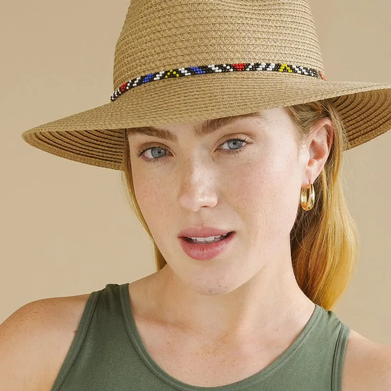 Shanga Beaded Fedora - SA MADE - Image 1