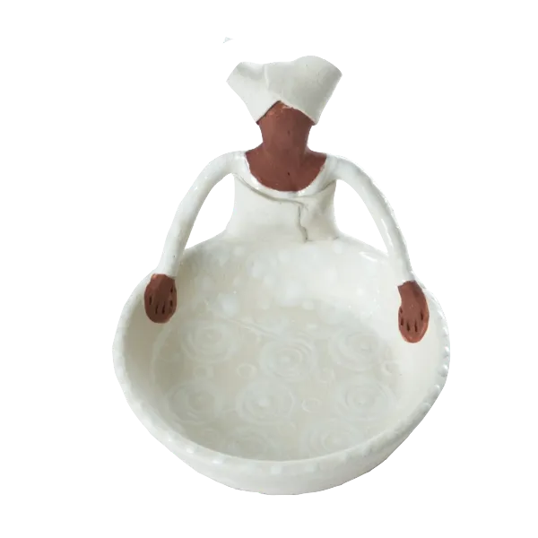 1Lady Sweetie Dish White on white