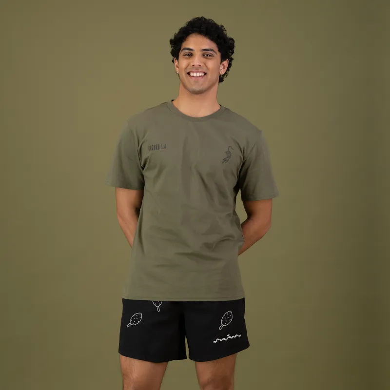 Olive Tee | Leopard - Image 1