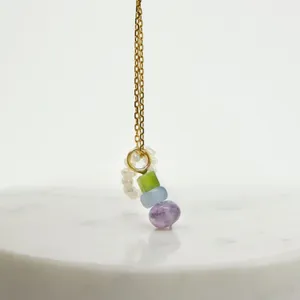 Veld Blom Hoop Charm