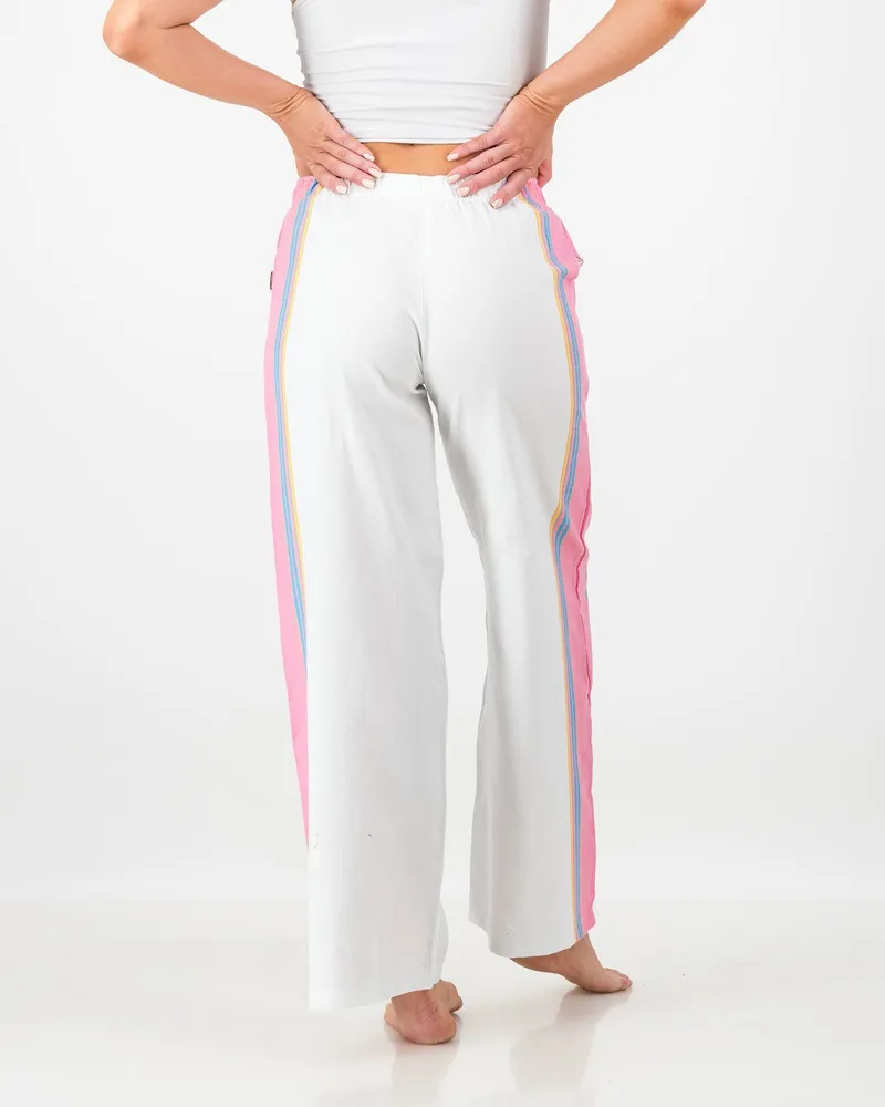 The Kikoy Side-Stripe Trousers – Shell Pink - Image 3