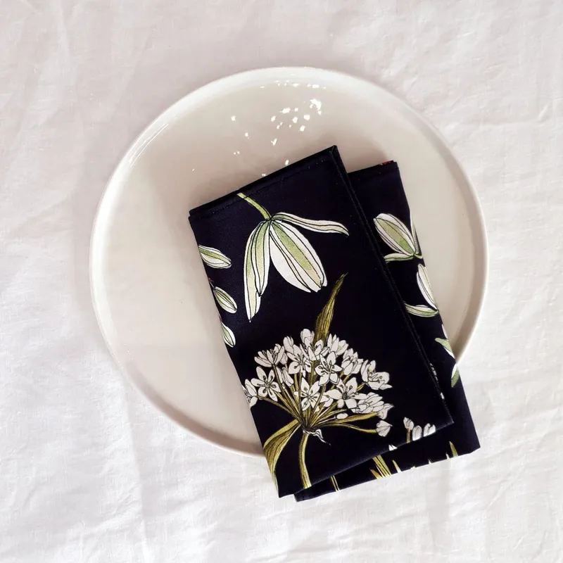 Botanical Greenery Napkins ~ Set of two - Image 1