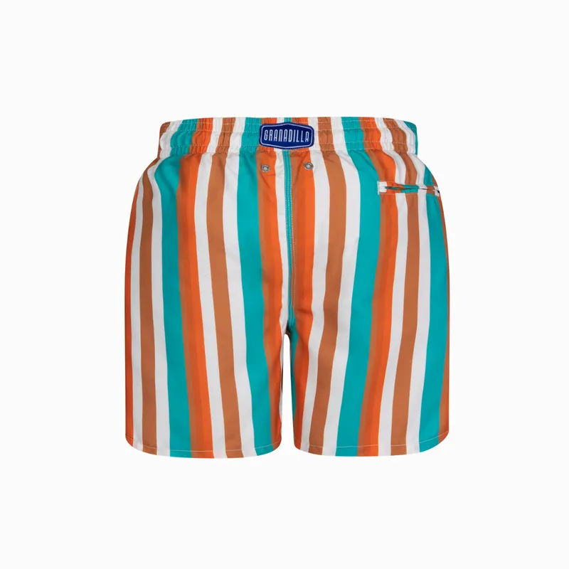 Mid-length Swim Shorts | Stripe / Tonal - Image 8