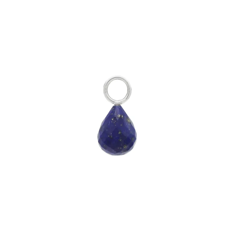 Lazuli Pear Hoop Charm - Image 2